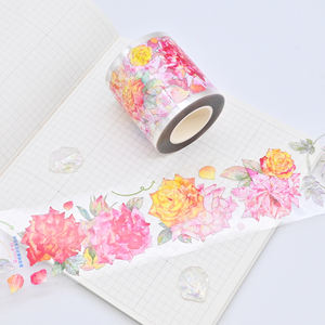 Cinta Washi de estilo chino personalizada a prueba de agua Cinta PET transparente más vendida - Product Image 5