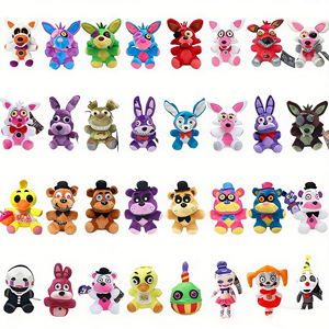 Nouvelles Peluches Cinq Nuits chez <span class=keywords><strong>Freddy</strong></span> : Ours <span class=keywords><strong>Freddy</strong></span> Cauchemar, Foxy, Springtrap, Bonnie, 18-25cm, Jouets en Peluche Douce - Product Image 1