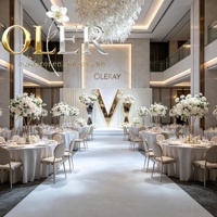 Support de Présentation Oler de Luxe en Métal Doré et Argenté pour Centre de Table de Mariage, Table de Desserts, Fête et Événement