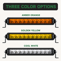 Barre lumineuse LED HSSH de 30 pouces jaune à rangée unique sans vis pour voitures 4x4 tout-terrain et VTT, puissance homologuée OEM