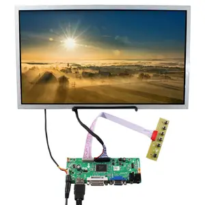 Placa de áudio HD-MI Dvi VGA tamanho personalizado quadro de imagem digital tela LCD 1920X1080 publicidade display LCD painel LCD de 15,6 polegadas