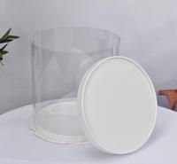 Boîte à gâteau ronde transparente en PVC, 10 pièces, boîte d'emballage pour boulangerie, cadeau