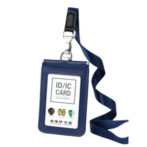 High Quality Personalized Leather Photocard <b>Holder</b> Business Pu <b>Card</b> <b>Holder</b> With Lanyard - Product Image 4