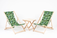 Chaise longue pliante en bois pas chère pour patio, plage, parc et camping - Design moderne et portable