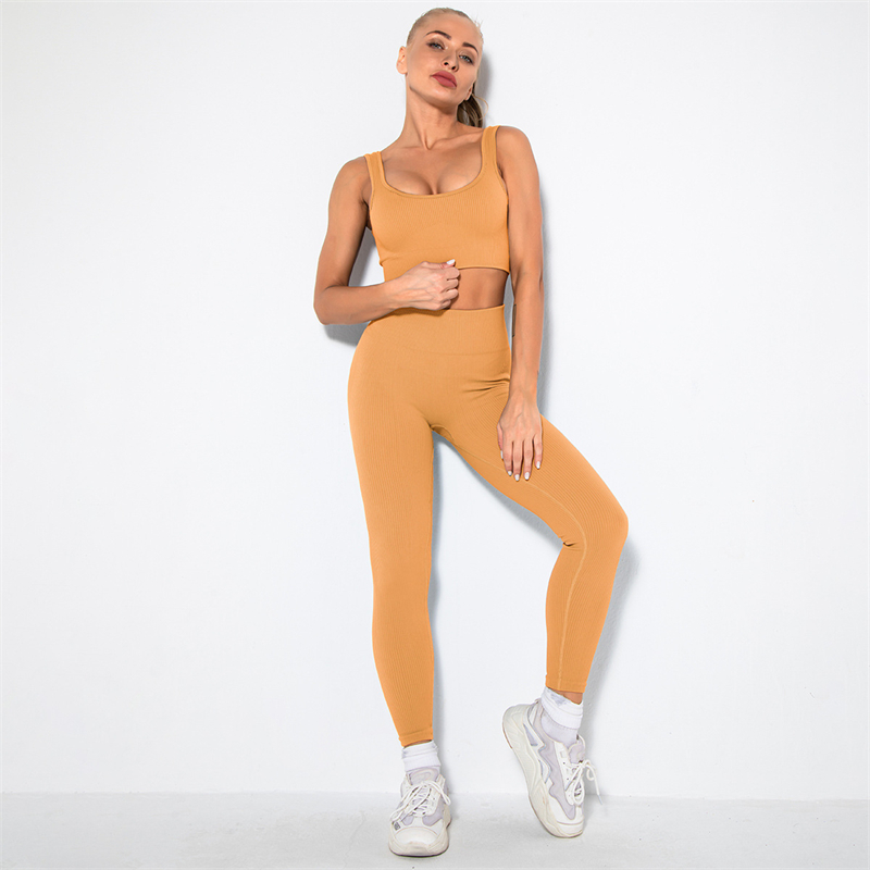 HOT 11 colors Fashion Modern Breathable Workout Clothing Popular Women Active Wear Yoga Set hygroscopic