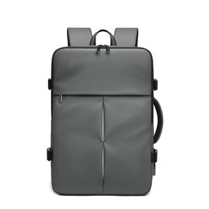 Mochila multifuncional expandible para viajes de negocios con compartimento para portátil y puerto USB gris negro azul - Product Image 1
