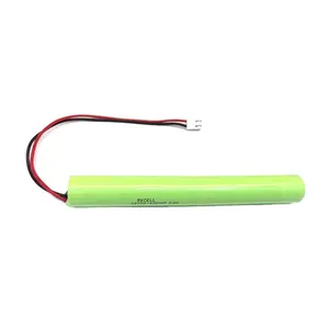 بطارية كشاف طوارئ 2.4v 18700 4000mah نيمه بطارية قابلة للشحن حزمة مع الأسلاك والمقابس