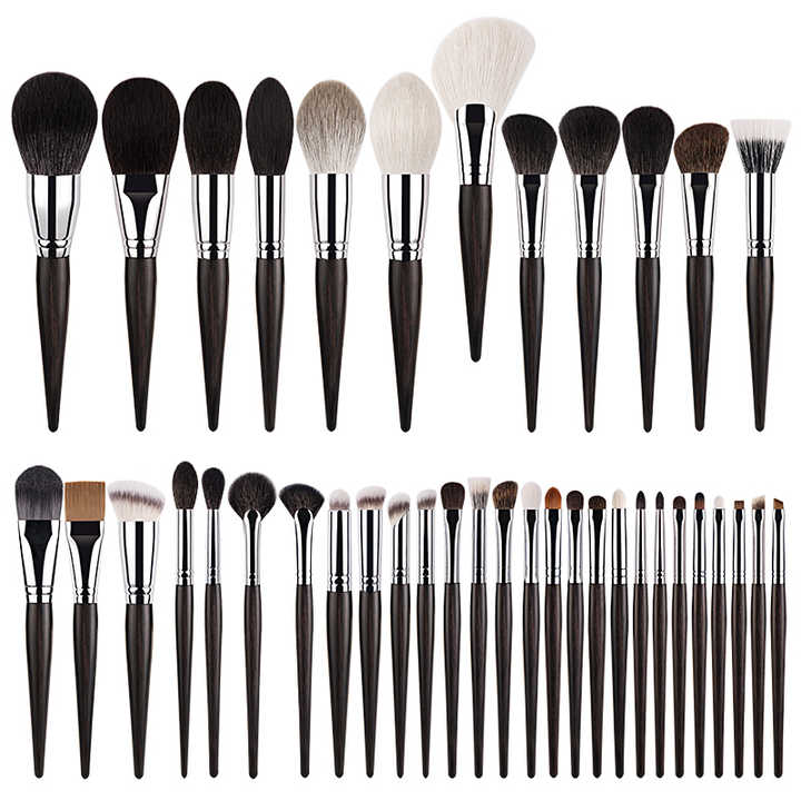 Ustom-brochas de maquillaje, OGO pelo sintético, tubo Opper, mango