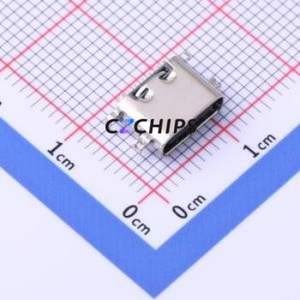 TYPE C-CQ-111PWB USB Connector SMD Connector ( Connector Type: Type-C )( Gender: Female )( Mounting Type: Sink Board ) - Product Image 1