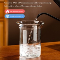 Tasse à café latte de style américain résistante aux hautes températures, ouverture évasée, design moderne et simple pour usage au bureau, boissons froides, lait