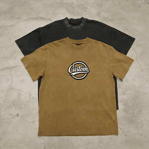 T-shirts à manches courtes pour hommes, coupe classique, en coton 100% respirant et écologique, avec logo personnalisé sur le devant, style streetwear - Product Image 1