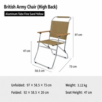 Chaise de loisirs en aluminium durable, pliable, design portable pour mobilier de patio, camping, cuisine, pêche, jardin, événements, voyage