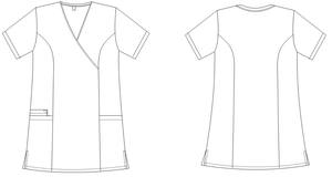 Uniforme fuji design pour femmes, combinaison extensible pour infirmier, uniformes médicaux pour femmes, blouses à manches longues - Product Image 5