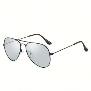 Gafas de Sol de Piloto Metálicas Vintage de Moda con Logotipo Personalizado al por Mayor, Gafas de Sol Polarizadas Fotocromáticas con Marco de Aleación UV400 para Hombre y Mujer - Product Image 2