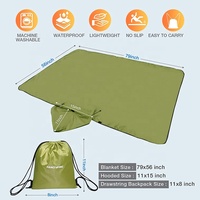 Poncho de pluie imperméable en EVA de couleur unie |   Imperméable à capuche unisexe réutilisable pour moto, vélo, camping en plein air, randonnée