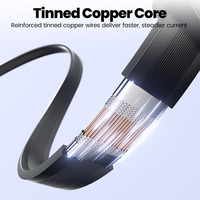 Kabel USB C Toocki 100W Pengisian Cepat yang Dapat Ditarik dengan Kabel Pengisi Daya Tipe C ke Tipe C Terintegrasi dan Terjalin, Portabel untuk Perjalanan Sehari-hari