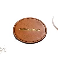 Sous-verres populaires personnalisables avec logo pour restaurant/cadeau, tapis de tasse résistant à la chaleur en cuir PU durable, échantillon gratuit disponible, meilleur prix