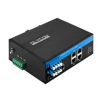 Switch Jaringan Industri Terkelola dengan Bypass 2*2B untuk Melindungi Jalur Optik Switch Bypass Optik