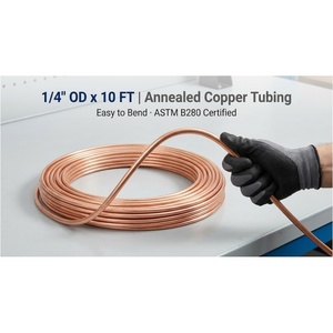 Kit d'installation de pièces et <span class=keywords><strong>accessoires</strong></span> pour climatiseur YOD, comprenant un jeu de raccords, un tube en cuivre de 3/8 et une serpentine de condenseur. - Product Image 2