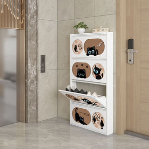 Zapatero de Acero Ultrafino Personalizado, Zapatero Anticorrosión para Sala de Estar o Entrada, Fácil de Ensamblar, Calidad de Exportación - Product Image 1