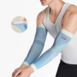 Manicotto Compressivo Sportivo Ultra Sottile in Nylon, Traspirante e ad Alta Elasticità per Uso Multisport, Basket, Fitness all'Aperto, Corsa - Product Image 1