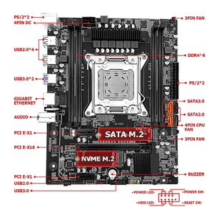 ชุดเมนบอร์ด X99 V205 พร้อมซีออน 2680V4 และหน่วยความจำ 16G(2*8GB) DDR4 2133MHZ ECC REG รองรับ M.2 NVME M.2 USB 3.0 - Product Image 6