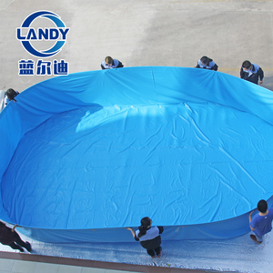 Rivestimento per <span class=keywords><strong>Piscina</strong></span> Landy Blue in PVC con Perline, Impermeabile, Resistente ai Raggi UV, Anti-Alghe, per Piscine Fuori Terra da Esterno - Product Image 6