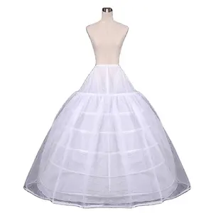 Al0712 Goederen Plus Size Crinoline Petticoat Voor Trouwjurk Bruid Petticoat 2 Lagen Garen 6 Hoepels Petticoat Onderrok Bruiloft