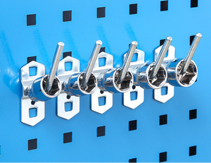 Ağır sanayi uygulamaları için kare delikli delikli delikli paneller aracı ekran kancaları ile çelik çok fonksiyonlu <span class=keywords><strong>Pegboard</strong></span> - Product Image 4