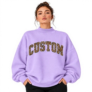 เสื้อสเวตเชิ้ตผู้หญิง แขนยาว คอเต่า ทรงโอเวอร์ไซส์ สีอ่อน สำหรับฤดูหนาว ผลิตจากผ้าฟลีซ เป็นมิตรต่อสิ่งแวดล้อม ไม่หดตัว ดีไซน์เรียบง่าย - Product Image 1
