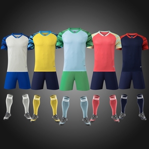 Alta calidad Hogar personalizado MBAPPE LAUTARO LEWANDOWSKI amarillo azul deporte entrenamiento fútbol Jerseys Kits fútbol uniforme camisa conjuntos - Product Image 2