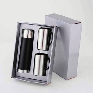 Insulated Stainless Steel Tumbler Set With Handle and Lid - Product Image 3