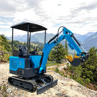 Excavator Mini Diesel 1.8 Ton Laris Manis, Murah dari Cina, Alat Penggali Kebun Kecil