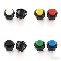 Mini-interrupteur à bouton-poussoir étanche IP65 PBS-33B 12 mm, 2 positions, momentané, pour moto, 250 VAC 1 A