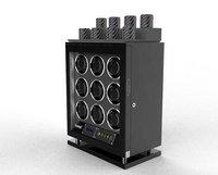 Laque de piano de luxe de conception brevetée 6 8 9 12 emplacements LCD écran tactile lumière LED boîte de montre à remontage automatique