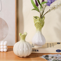 Vases végétaux créatifs en céramique Design minimaliste Art déco Ornements de maison pour table de mariage ou vase de sol