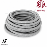 Conduit électrique non métallique en plastique ETL CETL, conduit flexible ondulé pour la protection des câbles électriques