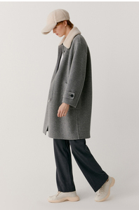 Tendance ODM/OEM Personnalisé Veste et <span class=keywords><strong>Pull</strong></span> WoCoat Populaire, Vêtements Modernes de Luxe en Mélanges de Laine et Cachemire 100%, Modèle Long K - Product Image 6