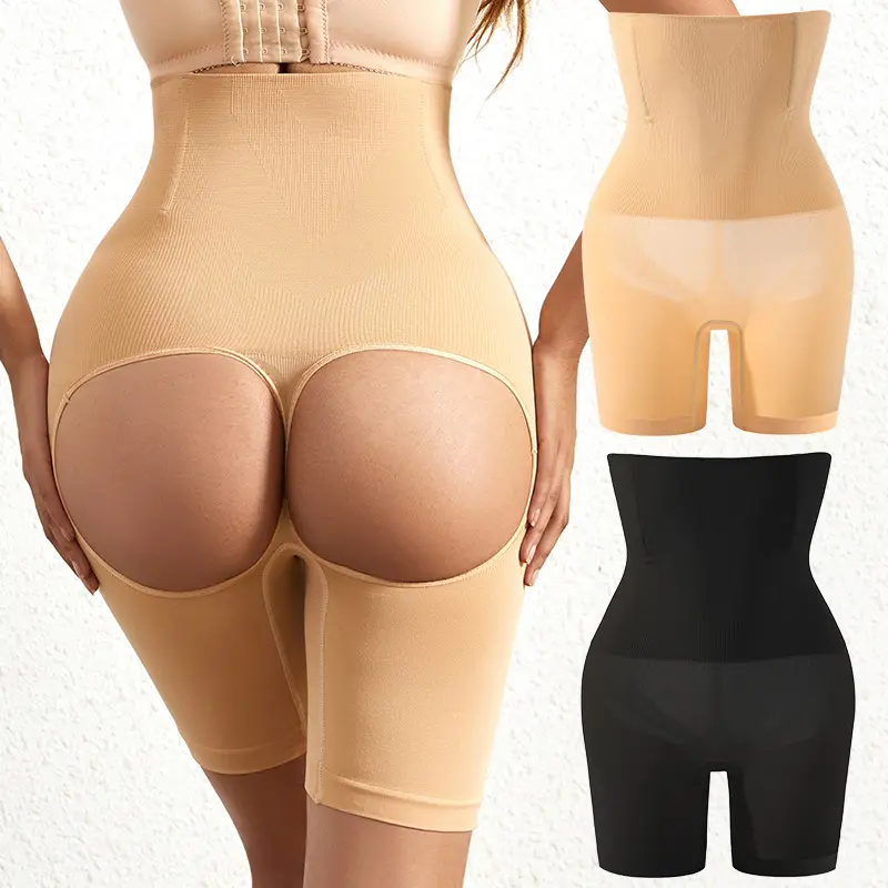 Pantalones moldeadores de glúteos, cintura alta sin costuras, control de barriga, faja moldeadora, bragas, mono de barriga, bragas adelgazantes para muslos