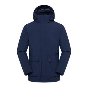 Parka para Hombre 3 en 1 con Capucha Desmontable, Chaqueta Cortavientos con Forro Polar, Ropa Impermeable para Exteriores - Product Image 2