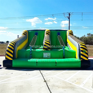 Juego Inflable Comercial <span class=keywords><strong>de</strong></span> Desafío: Escalera <span class=keywords><strong>de</strong></span> Jacob, Juego <span class=keywords><strong>de</strong></span> Escalada Deportiva con Soplador para Alquiler en Carnavales - Product Image 2