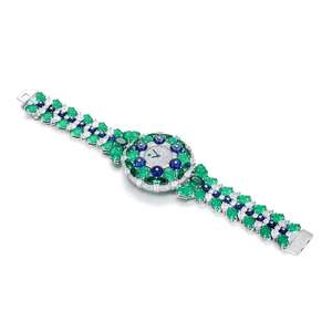 Volledig beïnvloed door ijs-effect kubieke zirkonia automatisch horloge op maat gemaakt van roestvrij staal met mechanische studded polsband - Product Image 2