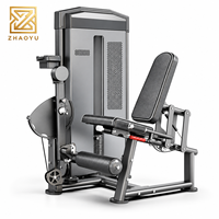 Machine d'extension et de flexion des jambes ZY 2-en-1, appareil de musculation assis pour les jambes, équipement de gym commercial, entraînement des quadriceps et des ischio-jambiers avec sélection de poids