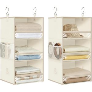 6-Shelf Hanging Closet Organizer 3-Shelf <b>Units</b> Oxford Fabric Collapsible <b>Storage</b> For Bedroom Clothing - Product Image 1