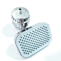 Pommeau de douche carré en acier inoxydable chromé à effet cascade, haute pression, jet de pluie, accessoires modernes pour robinet de salle de bain