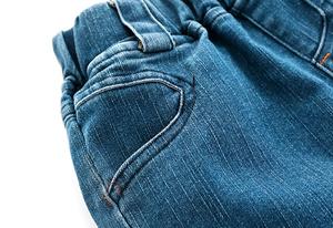 Pantalones Cortos de Mezclilla Importados para Niños, de Color Sólido, Microelásticos, Lavados y Suaves, de Primera Calidad y Más Vendidos - Product Image 4