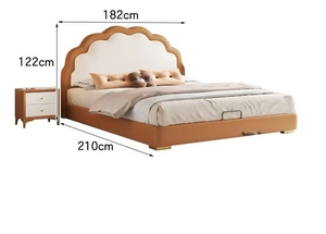 Camas de 1.5m para Niñas o Niños, Camas de Princesa de 1.8m, Muebles de Dormitorio para Bebés, Dormitorio Infantil Nórdico, Cama con Almacenamiento - Product Image 6