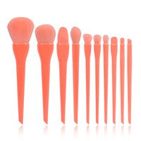 Ensemble de pinceaux de maquillage pour le visage Dongmei, 10 pièces, professionnels, écologiques, vegan, poils synthétiques de haute qualité