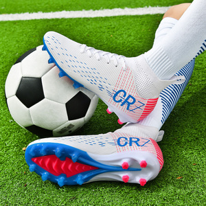 Zapatos de <span class=keywords><strong>Fútbol</strong></span> Unisex de Caña Alta con Tacos <span class=keywords><strong>AG</strong></span>, Transpirables y Cómodos, <span class=keywords><strong>Botas</strong></span> de <span class=keywords><strong>Fútbol</strong></span> para <span class=keywords><strong>Césped</strong></span> <span class=keywords><strong>Artificial</strong></span>, Plantilla de Goma, Primavera, Otoño, Invierno - Product Image 2