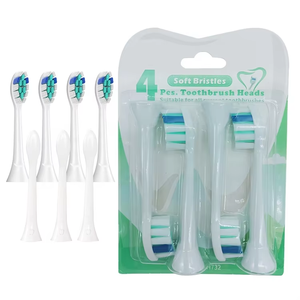 Têtes de brosse à dents électriques soniques YH732, lot de 4, remplaçables, avec poils en nylon Dupont, pour usage domestique - Prix de gros - Product Image 5